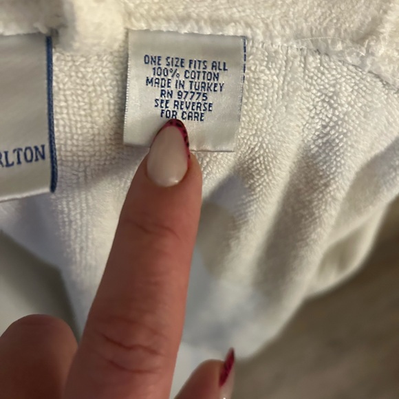 The Ritz-Carlton White Plush Robe - Picture 7 of 8